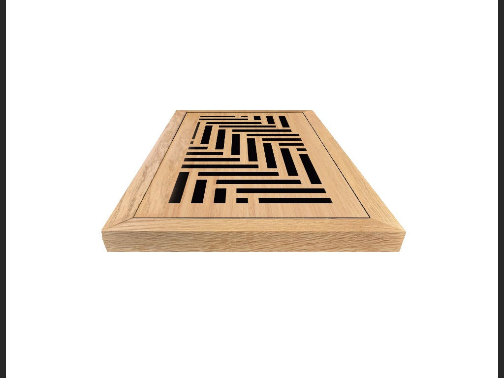 Elevation - Vent Cover Wood flush registers (new construction)