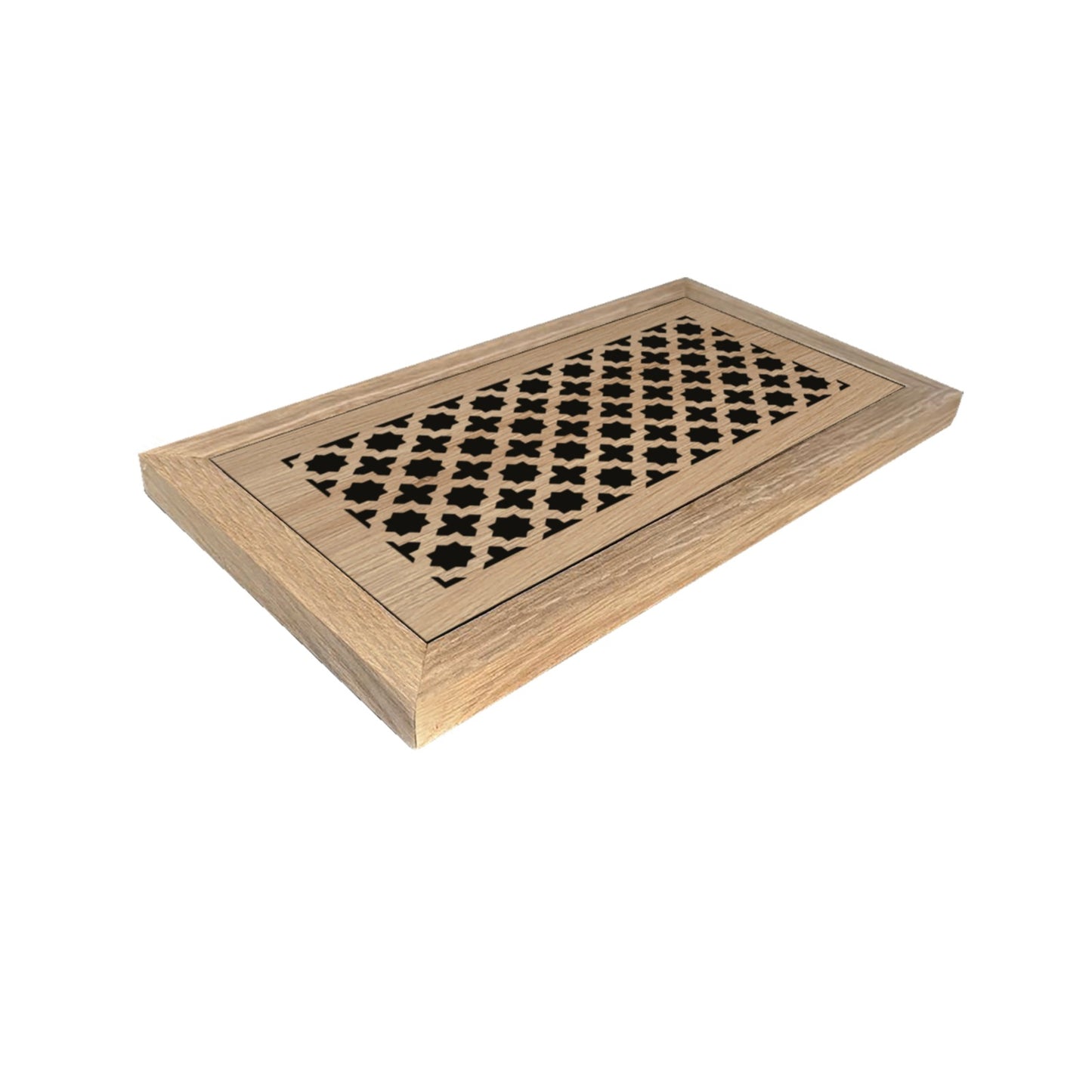 French Pavilion angle- Vent Cover Wood flush registers (new construction)