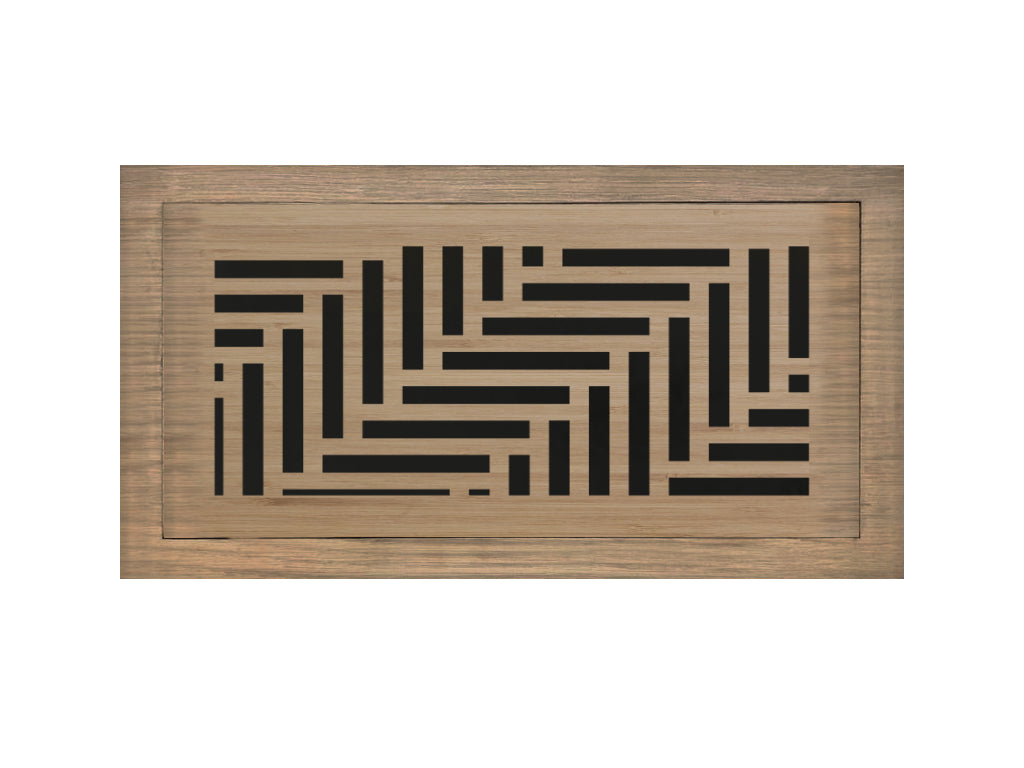 Elevation - Vent Cover Wood flush registers (new construction)