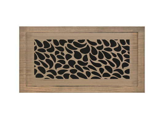 Rain Drop angle - Vent Cover Wood flush registers