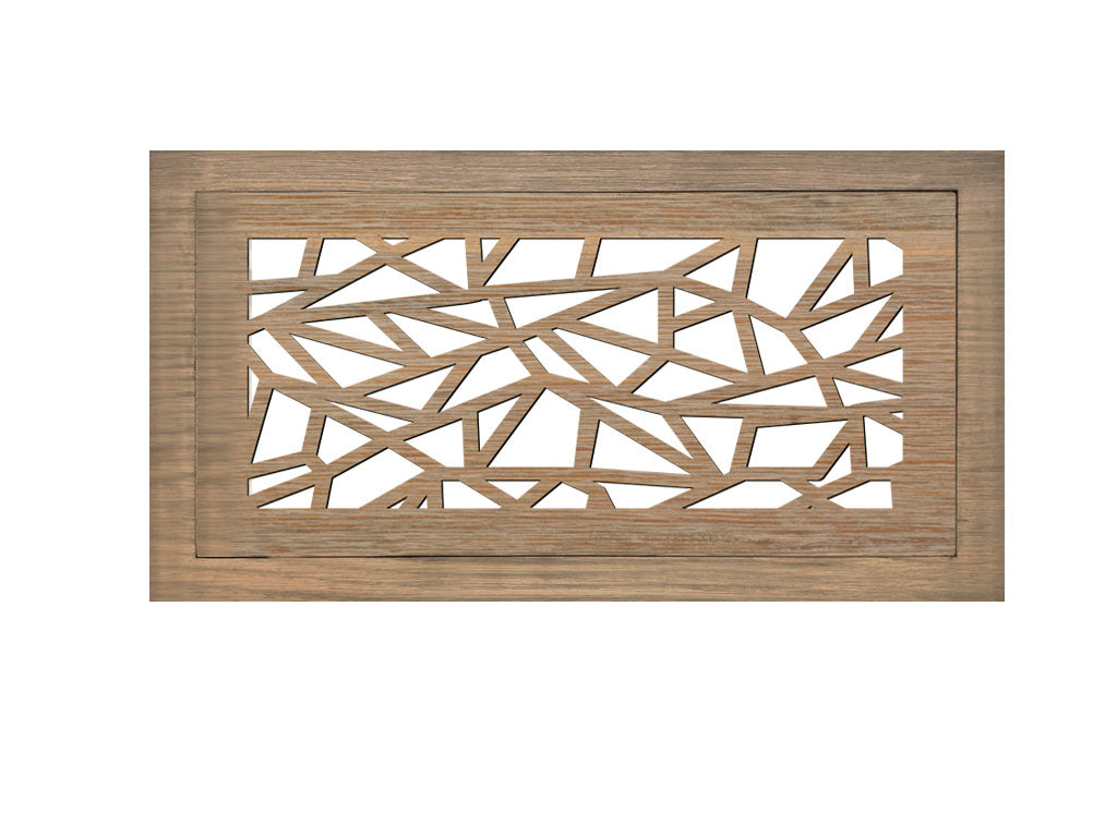 Triangles - Vent Cover Wood flush registers