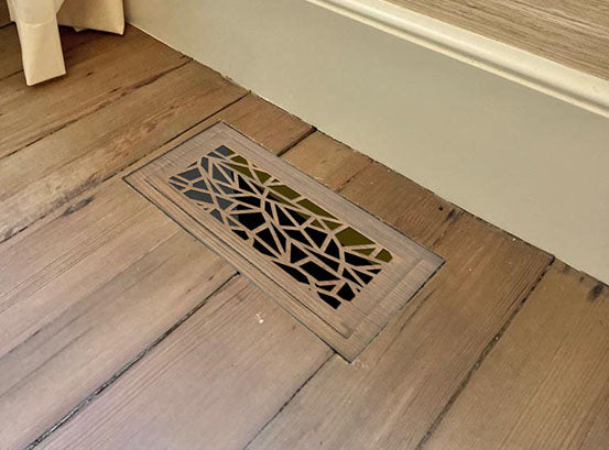 Triangles - Vent Cover Wood flush registers