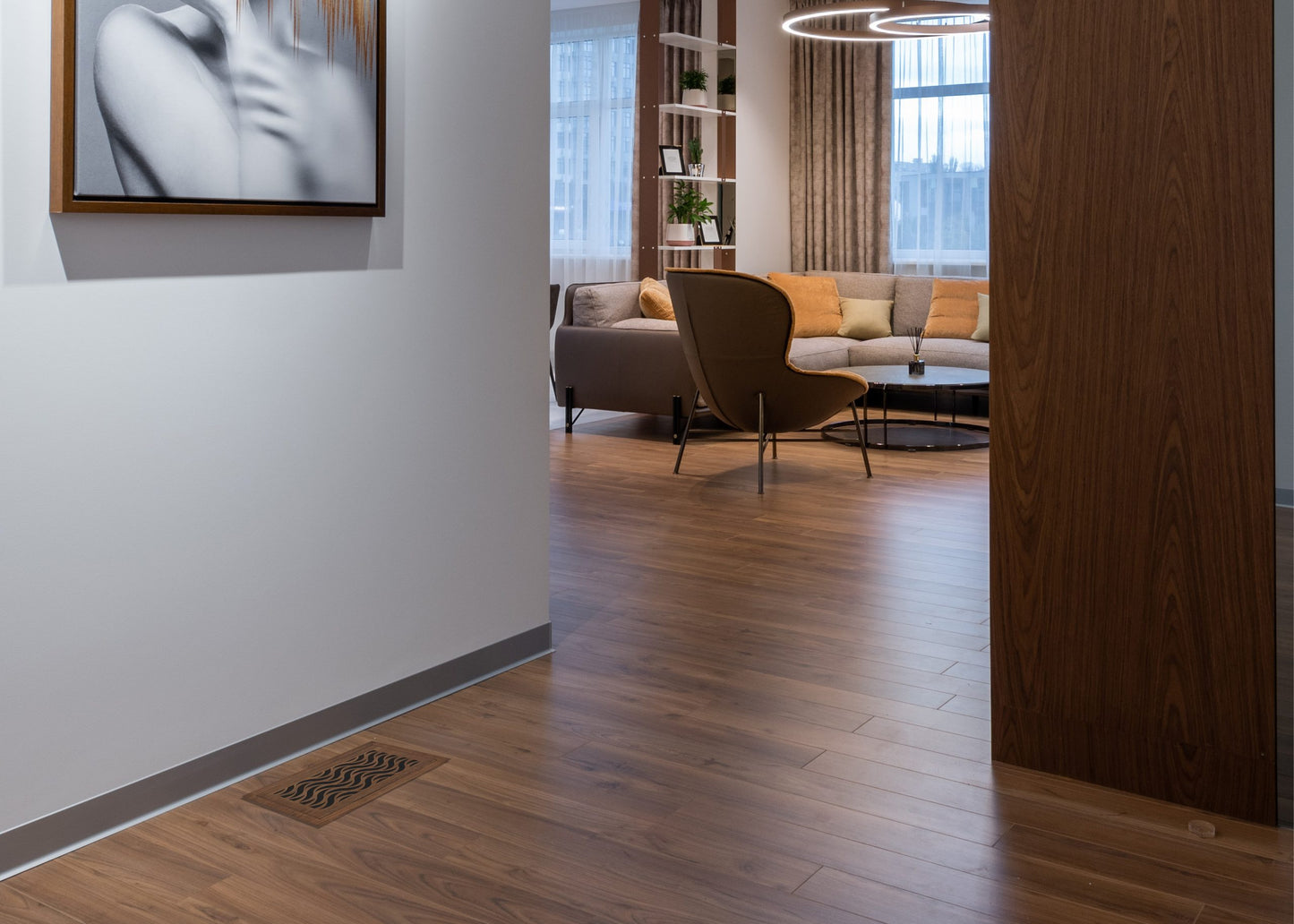 Waves - Vent Cover Wood flush registers