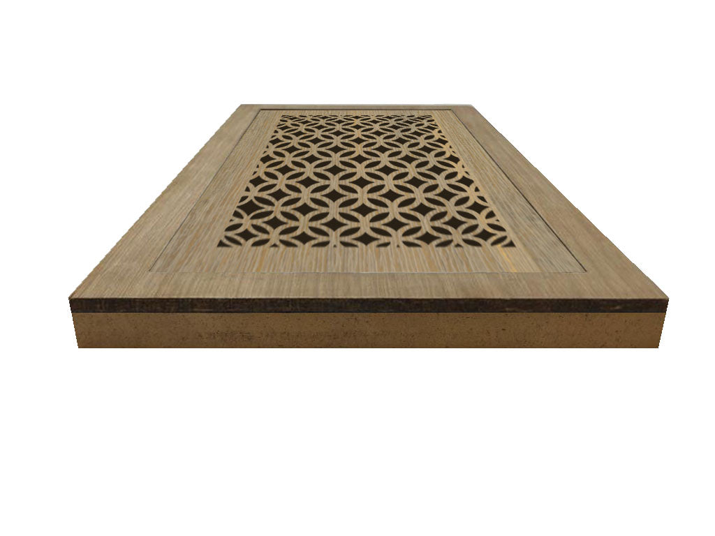 3D Circular - Vent Cover Wood flush registers (new construction)