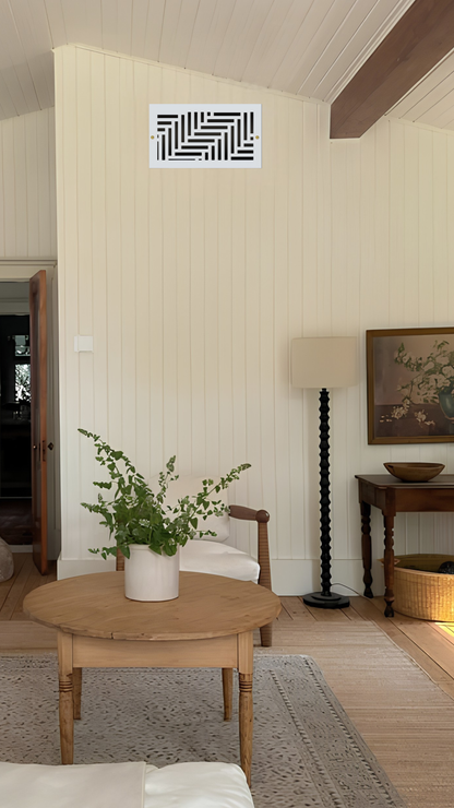 Elevation - Vent Cover Wood Registers for Wall/Ceiling