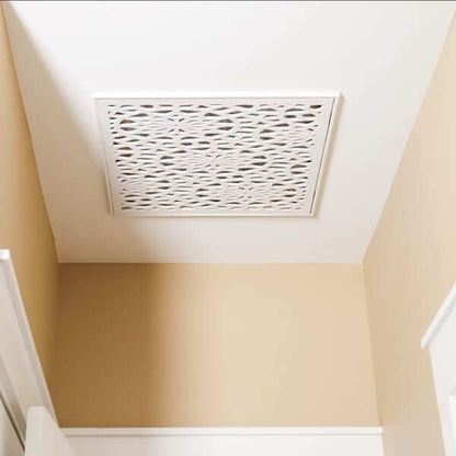 Floral - Grille Cover - Ceiling, Air Vent Grille Cover, Intake Air Grille, Decorative Air Vent, Stellar Air, Charleston, SC