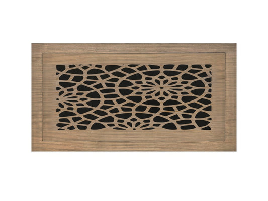 Floral- Vent Cover Wood flush registers