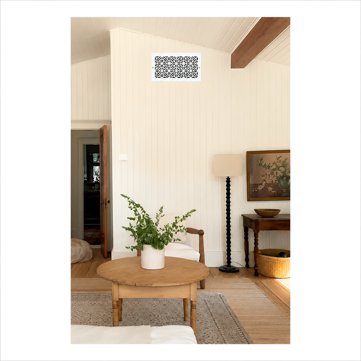 Spring Tile - Vent Cover Wood Registers for Wall/Ceiling
