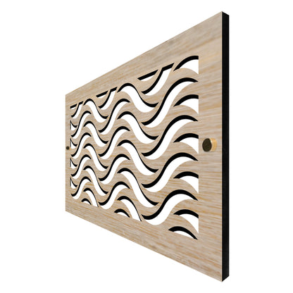 Waves - Vent Cover Wood Registers for Wall/Ceiling