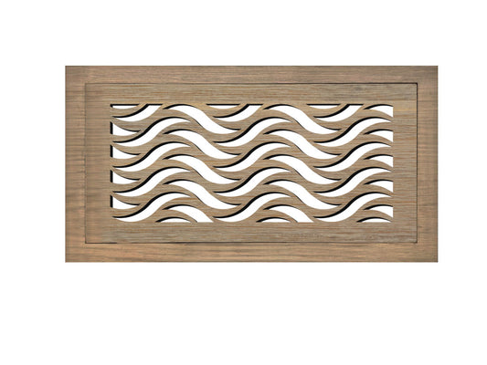 Waves - Vent Cover  Wood flush registers (new construction)