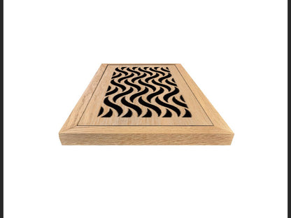 Waves - Vent Cover  Wood flush registers
