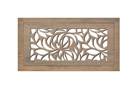 Leaves - Vent Cover Wood flush registers (new construction)