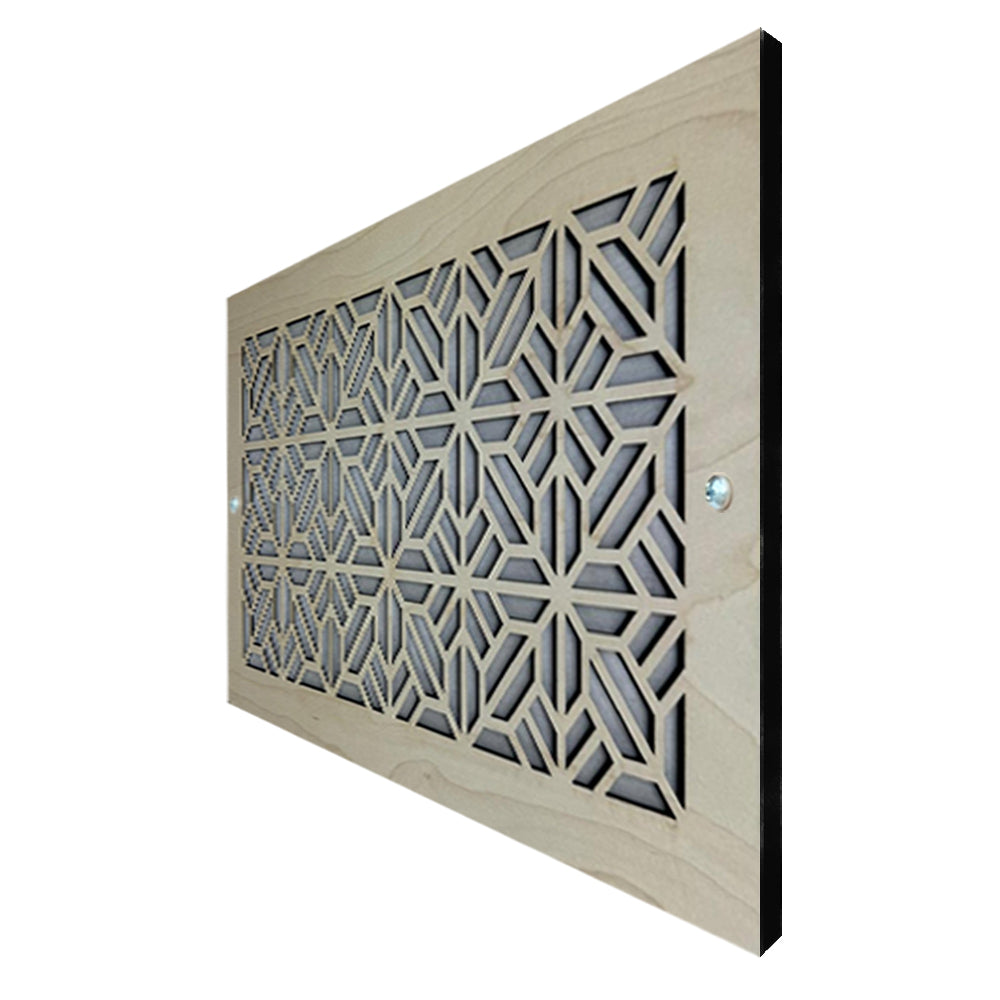 Spring Tile - Vent Cover Wood Registers for Wall/Ceiling