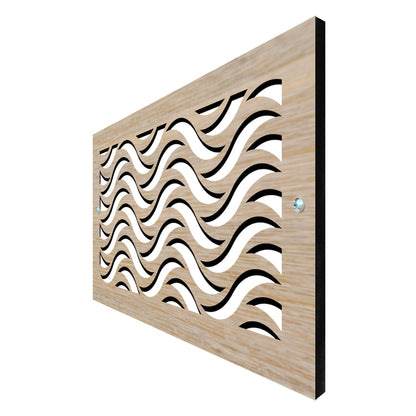 Waves - Vent Cover Wood Registers for Wall/Ceiling