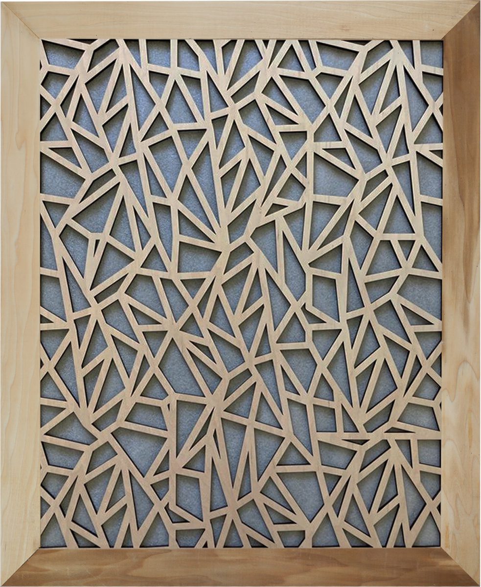 Wrap-around - Triangles - 30x14 - Natural Wood