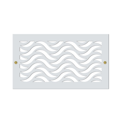 Waves - Vent Cover Wood Registers for Wall/Ceiling