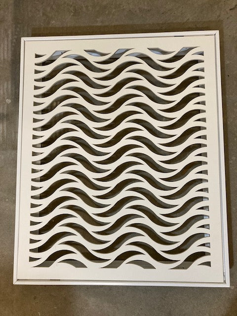 Clearance - Inside - Waves - 20x25 - White